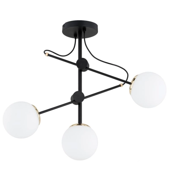 Lampa wisząca Olimp czarna złota 3xE14 62554 ALFA