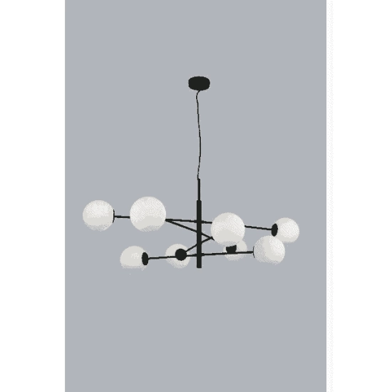 Lampa wisząca Oviedo 8 (black/black) AZ4422 AZZARDO