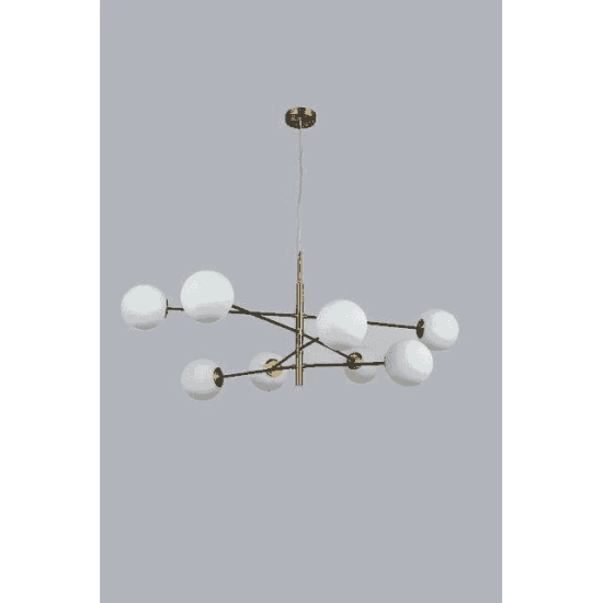 Lampa wisząca Oviedo 8 (gold/black) AZ4423 AZZARDO