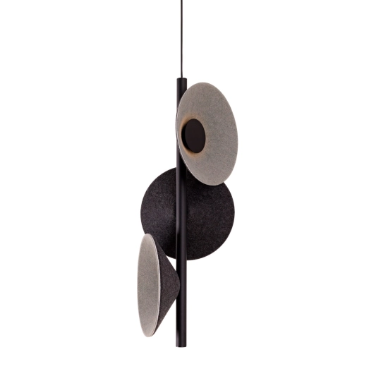 Lampa wisząca Puro Black&grey P0562 MaxLight