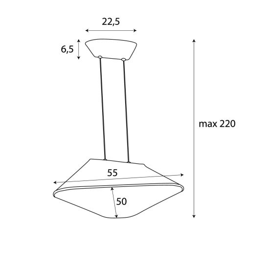 LAMPA WISZACA CARBON CREAM&GREY P0568 MaxLight