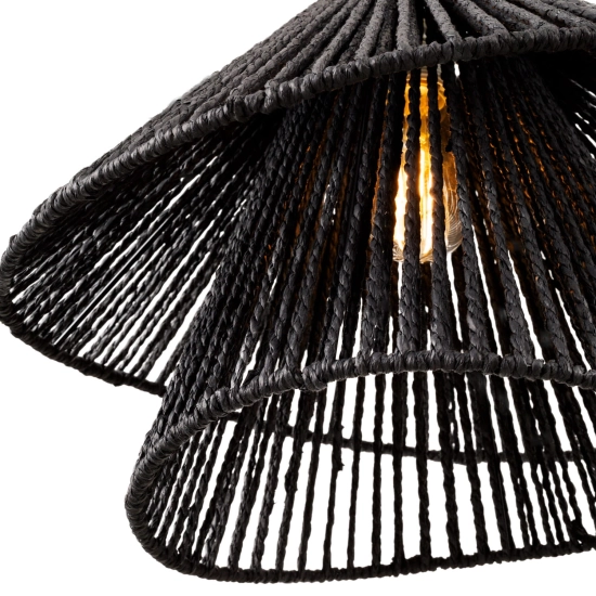 Lampa wisząca Amalfi II Black P0580 MaxLight