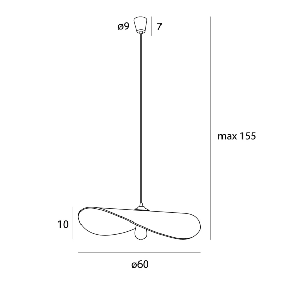 Lampa wisząca Nap P0581 MaxLight