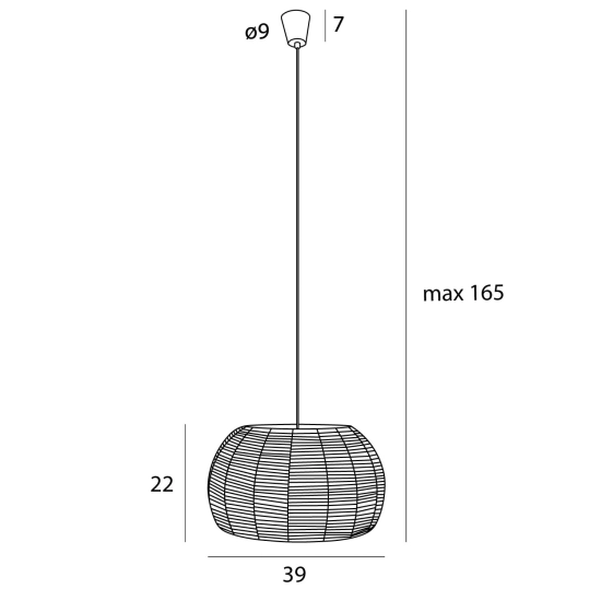 Lampa wisząca Praslin P0583 MaxLight
