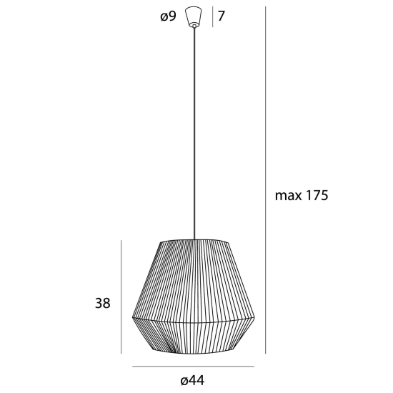 Lampa wisząca Praslin P0584 MaxLight