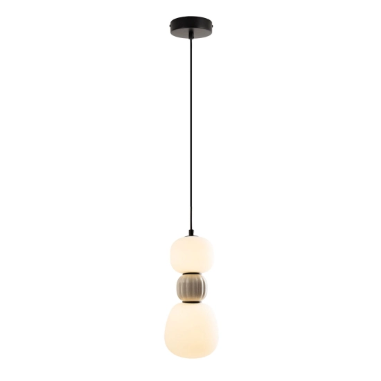 Lampa wisząca Modern 13w, Opal + Light Grey P0627 MaxLight - zdjęcie produktu