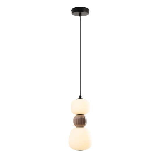 Lampa Wiszaca Modern 13w, Opal + Medium Brown P0628 MaxLight - zdjęcie produktu