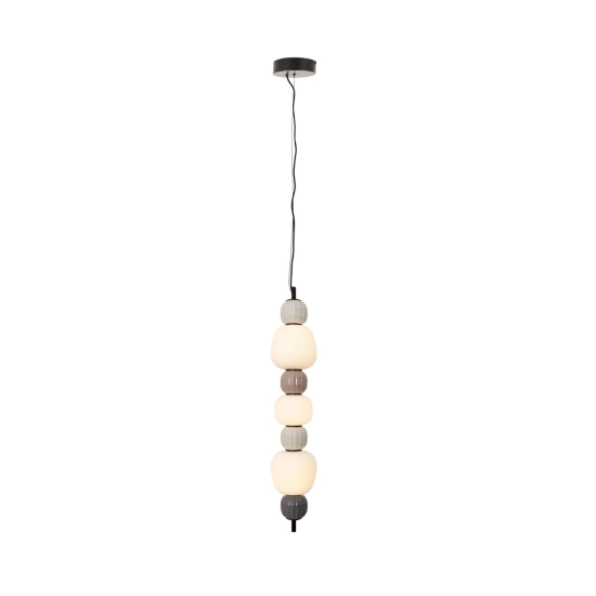 Lampa wisząca Modern 28w, Opal + Dark Grey+medium Brown+light Grey P0630 MaxLight