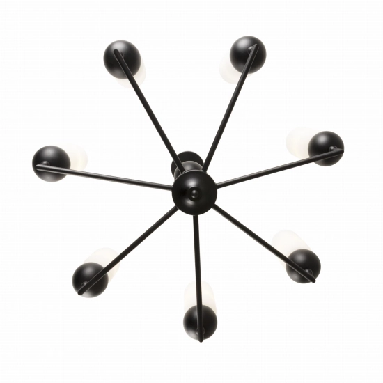 Lampa Wisząca Nova Black 7l P0632 MaxLight