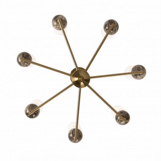 Lampa Wisząca Nova Gold 7l P0633 MaxLight