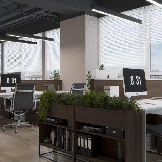 Lampa Wisząca Sigi VI LED czarna PL0131-BK yaskr
