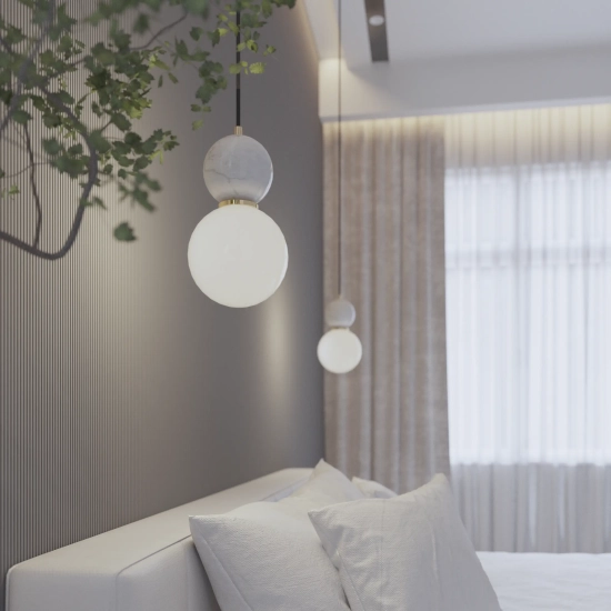 Lampa Wisząca Bilo II 1xG9 biały PL0137 yaskr