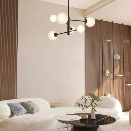 Lampa Sufitowa Bolti 6xG9 czarna PLC0103-BK yaskr