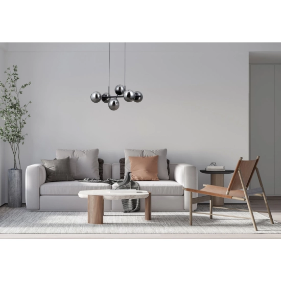Lampa wisząca Molite PND-1098-6-BK Italux - zdjęcie 3