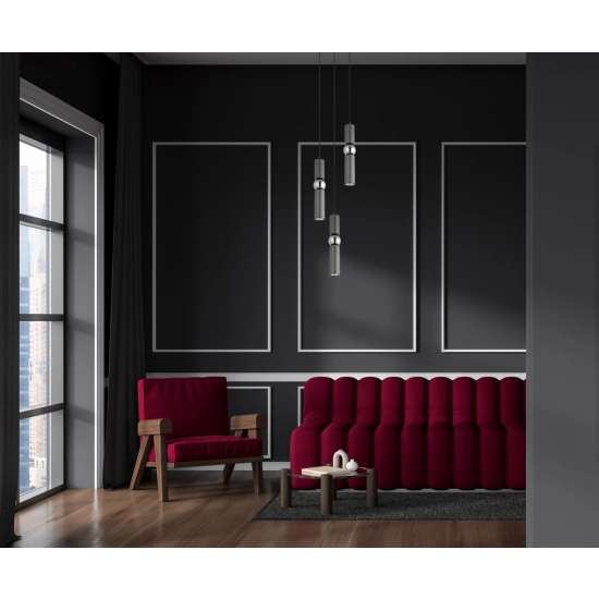 lampa wisząca Isidora PND-14290-3-GR Italux - zdjęcie 3