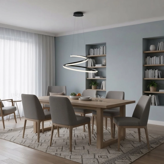 Lampa wisząca Lorila PND-2168-M-BK Italux - zdjęcie 3