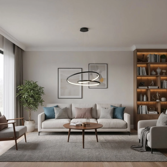 Lampa wisząca Reina PND-21692-M-BK Italux - zdjęcie 5
