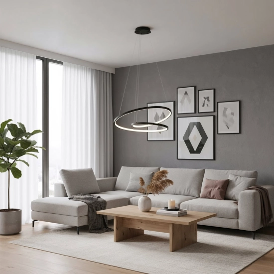Lampa wisząca Reina PND-21692-M-BK Italux - zdjęcie 3