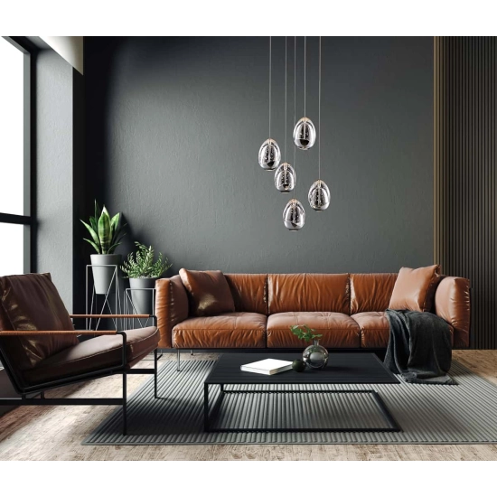 Lampa wisząca HUELTO PND-22112132-5A-CR Italux - zdjęcie produktu