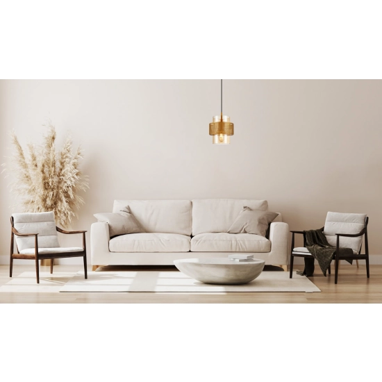 Lampa wisząca Vinoti PND-22132-1S-GD-AMB Italux