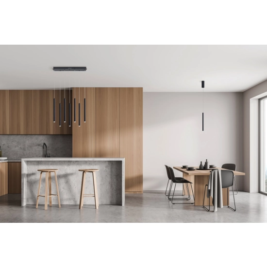 Lampa wisząca Valdes PND-22302-7-BK Italux - zdjęcie 2