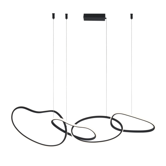 Lampa wisząca Fonte PND-22412-S4-BK Italux