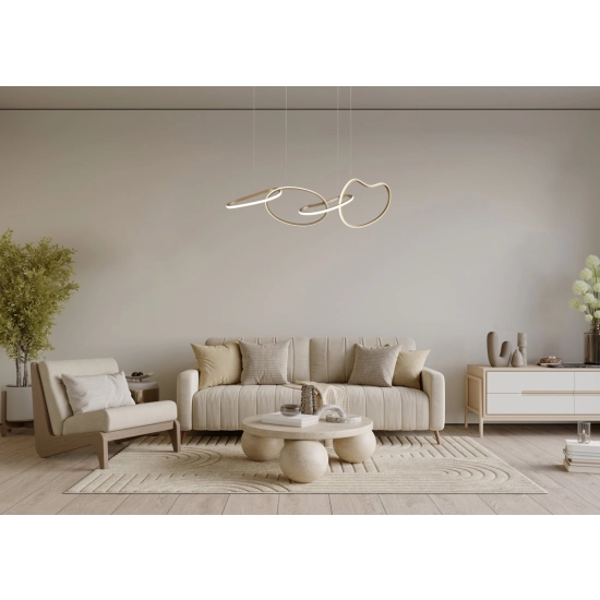 Lampa wisząca Fonte PND-22412-S4-GD Italux - zdjęcie 2