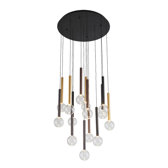 Lampa wisząca Alinos PND-24019-14A-BK ITALUX