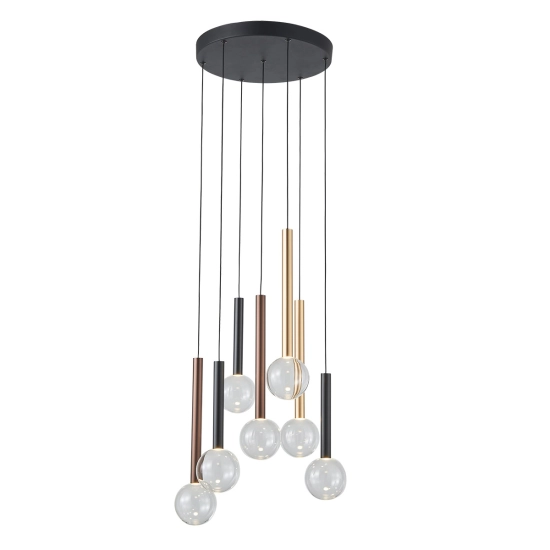 Lampa wisząca Alinos PND-24019-7A-BK ITALUX