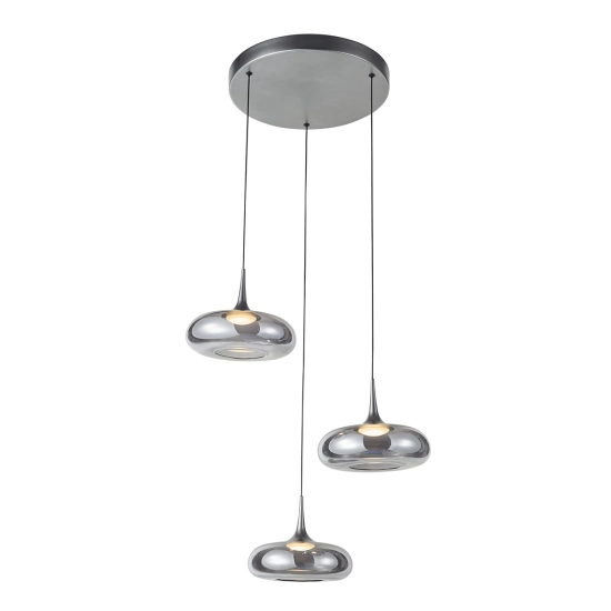 Lampa wisząca Tenele PND-24028-3A-SILV ITALUX