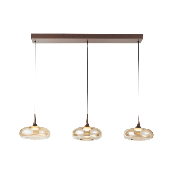 Lampa wisząca Tenele PND-24028-3B-COPP ITALUX