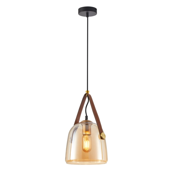 Lampa wisząca Solta PND-24342-1-BK-AMB ITALUX