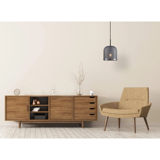 Lampa wisząca Renti PND-25205-1L-BK-SG Italux - zdjęcie 3
