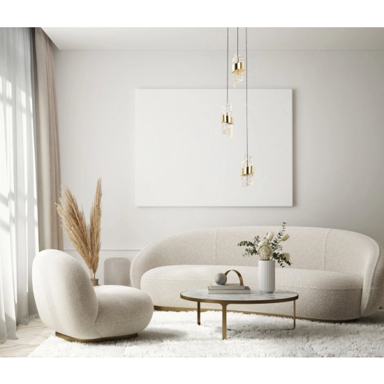 Lampa wisząca Tonga PND-26374-3-23W-3K-BK-GD Italux