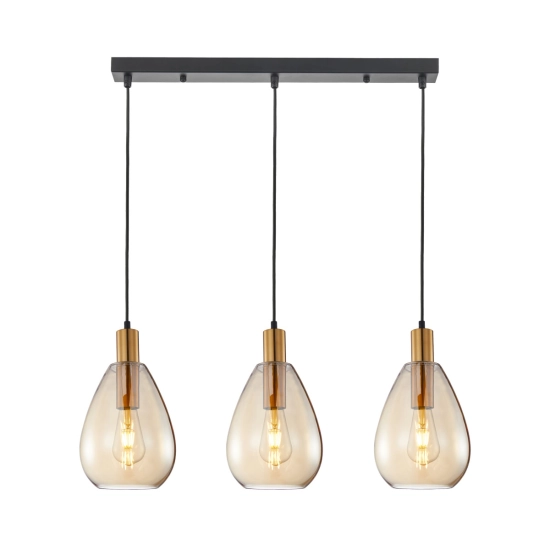 Lampa wisząca Zulo PND-27812-3-BRO-AMB Italux
