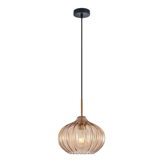 Lampa wisząca Pansol PND-2940-1S-BRO-AMB Italux