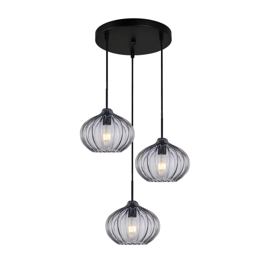 Lampa wisząca Pansol PND-2940-3AS-BK-SG2 Italux