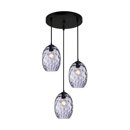 Lampa wisząca Novala PND-3031-3A-BK-SG Italux