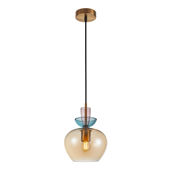 Lampa wisząca Fanda PND-31882-1-GD-AMB ITALUX