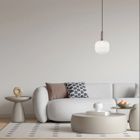 Lampa wisząca Penzi PND-31981-1S-SC-WH ITALUX