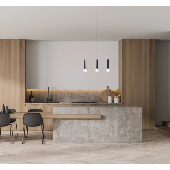 Lampa wisząca Macera PND-33849-3-BK Italux - zdjęcie 3