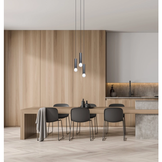 Lampa wisząca Macera PND-33849-3R-BK Italux - zdjęcie 3