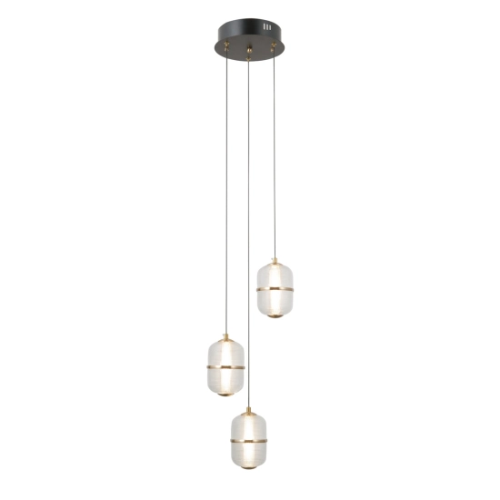 Lampa wisząca Alani PND-34375-3-BK Italux
