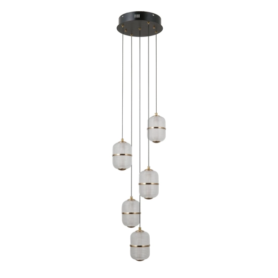 Lampa wisząca Alani PND-34375-5-BK Italux