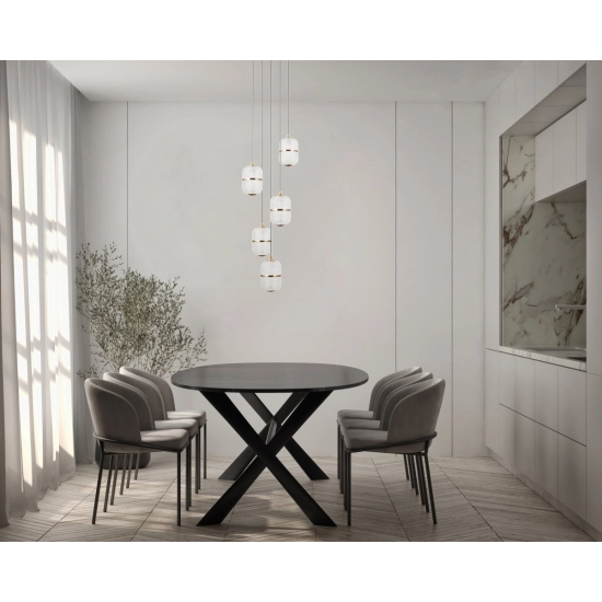 Lampa wisząca Alani PND-34375-5-BK Italux - zdjęcie 5