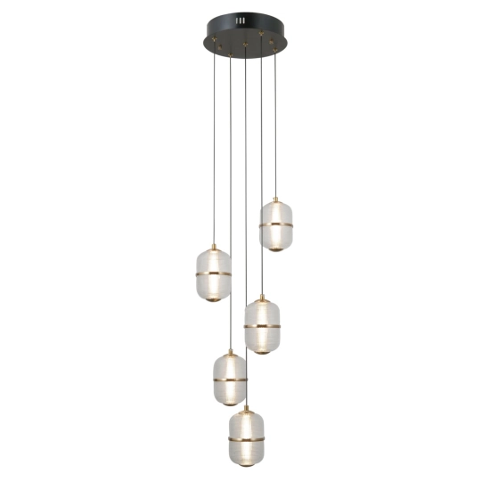 Lampa wisząca Alani PND-34375-5-BK Italux