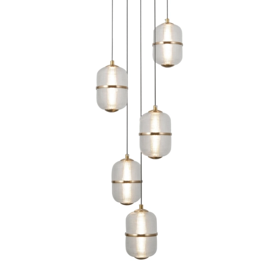 Lampa wisząca Alani PND-34375-5-BK Italux