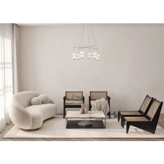 Lampa wisząca Alani PND-34375-6-BK Italux - zdjęcie 5