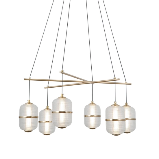 Lampa wisząca Alani PND-34375-6-HBR Italux