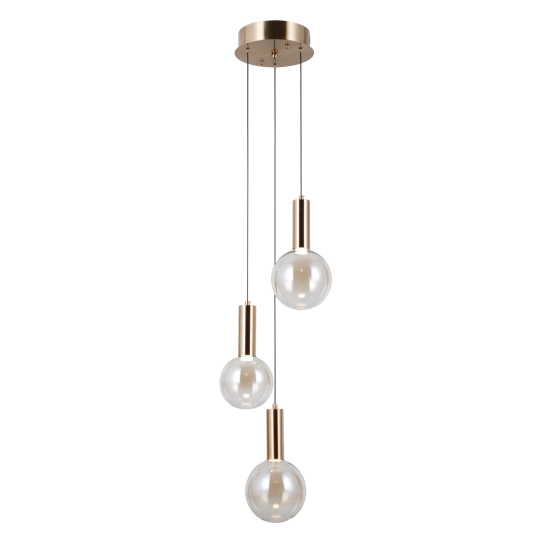 Lampa wisząca Strela PND-34378-3S-HBR Italux